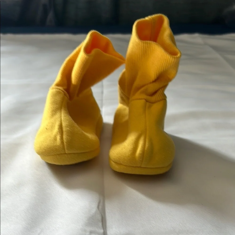 Disney Yellow Baby Walker Shoes with Soft Organic Design